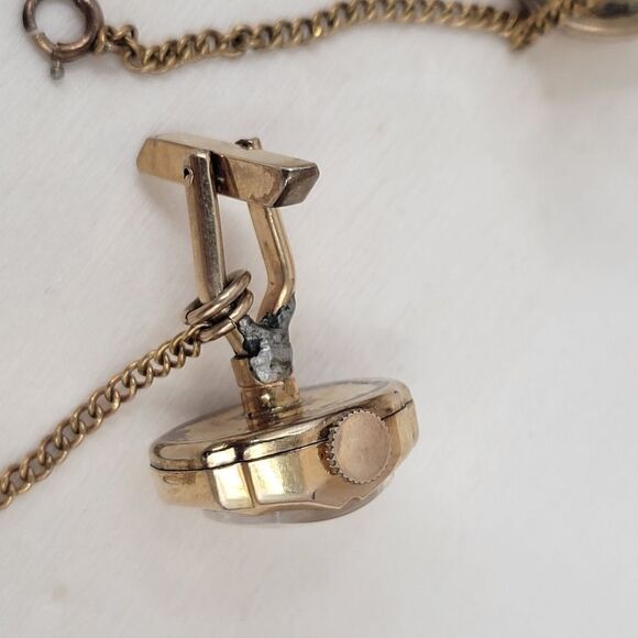 Baylor Swiss Watch Cufflinks Vintage 12K Gold Filled Formal Evening Vintage - Picture 5 of 14